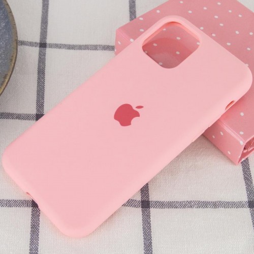 Чехол Silicone Case Full Protective (AA) для Apple iPhone 11 Pro Max (6.5") Розовый / Pink