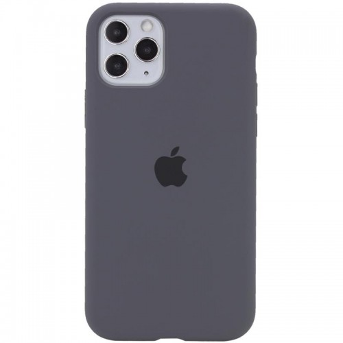 Чохол Silicone Case Full Protective (AA) для Apple iPhone 11 Pro Max (6.5") Сірий / Dark Gray