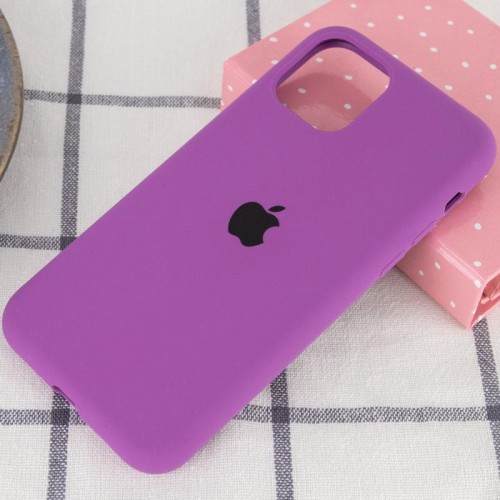 Чехол Silicone Case Full Protective (AA) для Apple iPhone 11 Pro Max (6.5") Фиолетовый / Grape
