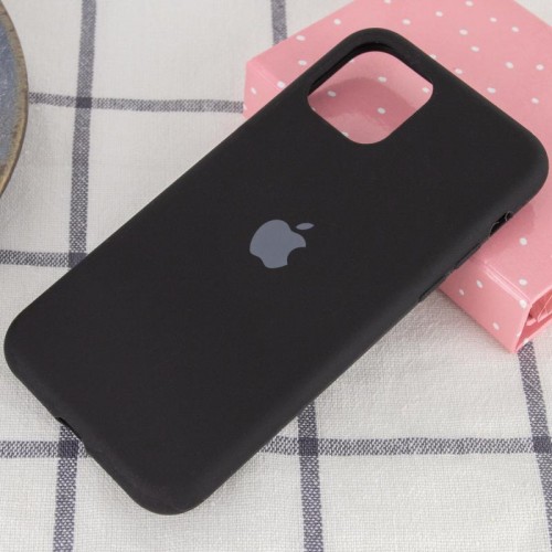 Чехол Silicone Case Full Protective (AA) для Apple iPhone 11 Pro Max (6.5") Черный / Black