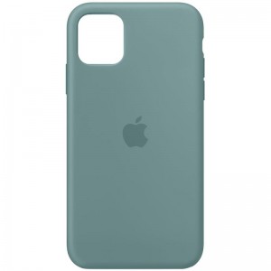 Чехол Silicone Case Full Protective (AA) для Apple iPhone 11 Pro Max (6.5") Зелёный / Cactus