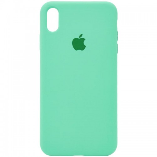 Чехол Silicone Case Full Protective (AA) для Apple iPhone XS Max (6.5") Зелёный / Spearmint