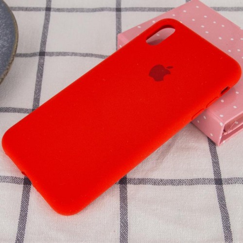 Чехол Silicone Case Full Protective (AA) для Apple iPhone XS Max (6.5") Красный / Red