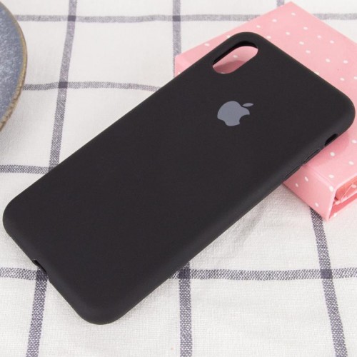 Чехол Silicone Case Full Protective (AA) для Apple iPhone XS Max (6.5") Чёрный / Black