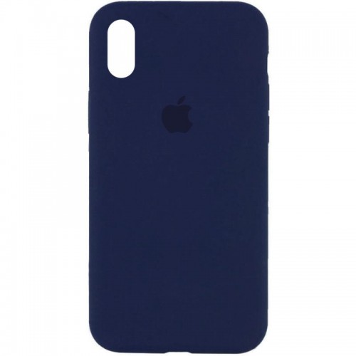 Чохол Silicone Case Full Protective (AA) для Apple iPhone XS Max (6.5") Синій / Deep navy