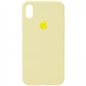 Чехол Silicone Case Full Protective (AA) для Apple iPhone XR (6.1") Жёлтый / Mellow Yellow
