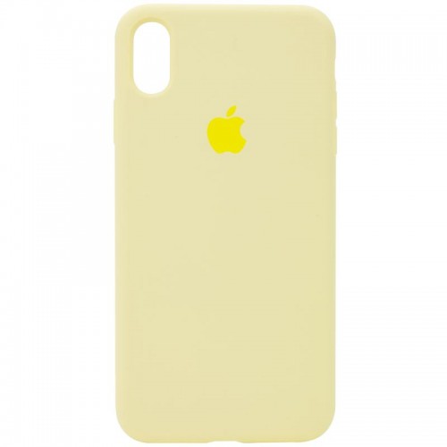 Чехол Silicone Case Full Protective (AA) для Apple iPhone XR (6.1") Жёлтый / Mellow Yellow