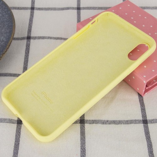 Чехол Silicone Case Full Protective (AA) для Apple iPhone XR (6.1") Жёлтый / Mellow Yellow