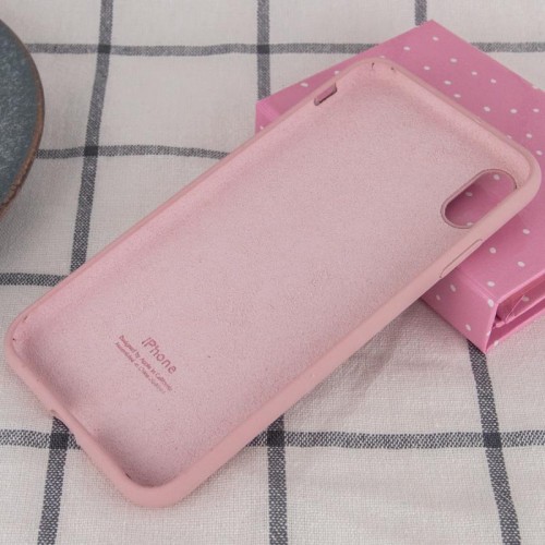 Чехол Silicone Case Full Protective (AA) для Apple iPhone XR (6.1") Розовый / Pink Sand