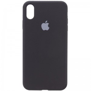 Чехол Silicone Case Full Protective (AA) для Apple iPhone XR (6.1") Чёрный / Black