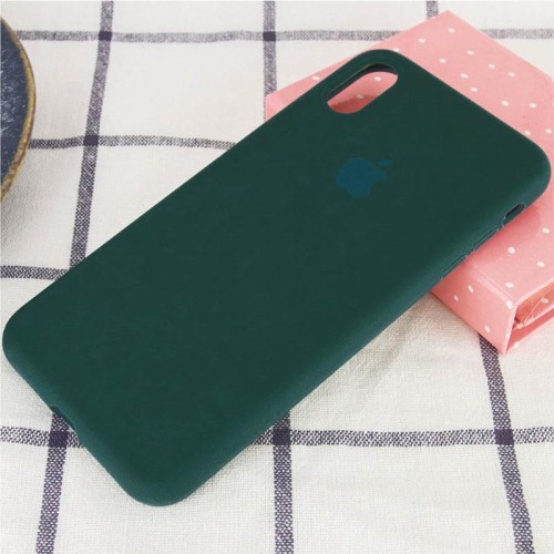 Чохол Silicone Case Full Protective (AA) для Apple iPhone XR (6.1") Зелений / Forest green