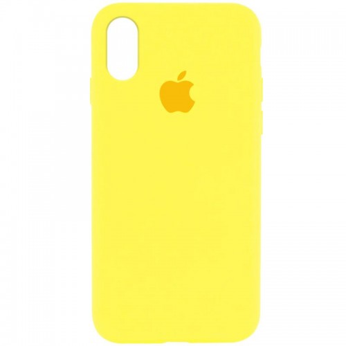 Чехол Silicone Case Full Protective (AA) для Apple iPhone XR (6.1") Жёлтый / Yellow