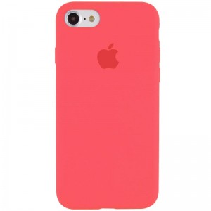 Чехол Silicone Case Full Protective (AA) для Apple iPhone 6/6s (4.7") Арбузный / Watermelon red