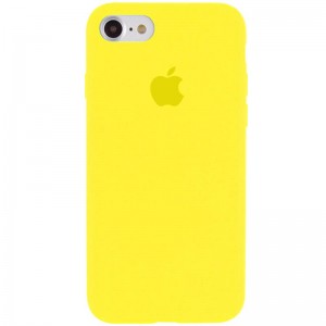 Чехол Silicone Case Full Protective (AA) для Apple iPhone 6/6s (4.7") Жёлтый / Neon Yellow
