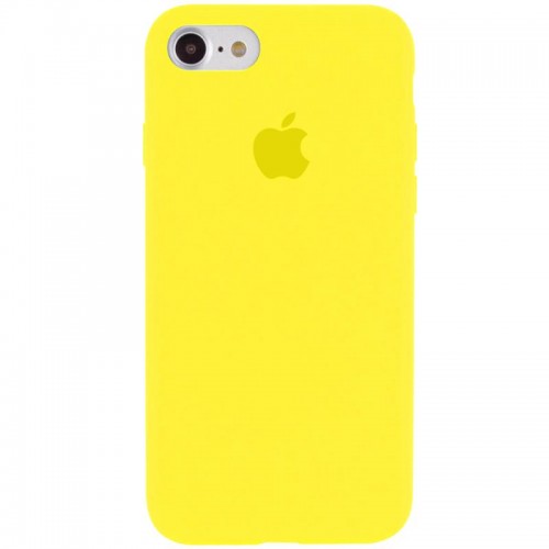 Чехол Silicone Case Full Protective (AA) для Apple iPhone 6/6s (4.7") Жёлтый / Neon Yellow