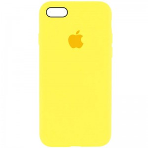 Чехол Silicone Case Full Protective (AA) для Apple iPhone 6/6s (4.7") Жёлтый / Yellow
