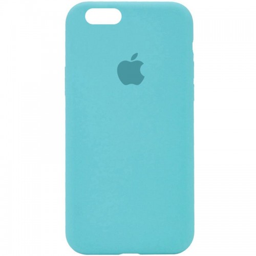 Чехол Silicone Case Full Protective (AA) для Apple iPhone 6/6s (4.7") Бирюзовый / Marine Green