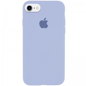 Чехол Silicone Case Full Protective (AA) для Apple iPhone 6/6s (4.7") Голубой / Lilac Blue