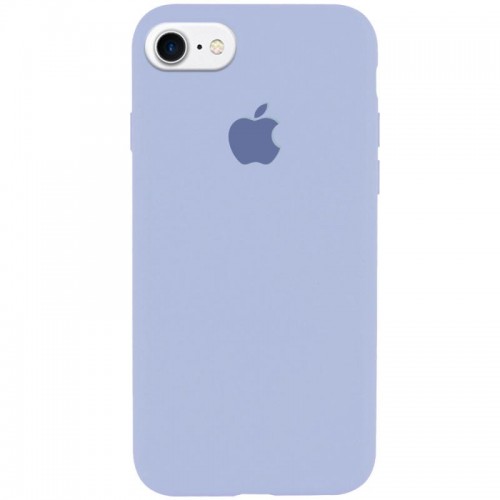 Чехол Silicone Case Full Protective (AA) для Apple iPhone 6/6s (4.7") Голубой / Lilac Blue