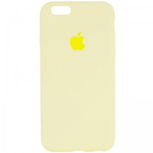Чехол Silicone Case Full Protective (AA) для Apple iPhone 6/6s (4.7") Жёлтый / Mellow Yellow