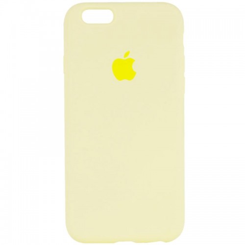 Чехол Silicone Case Full Protective (AA) для Apple iPhone 6/6s (4.7") Жёлтый / Mellow Yellow