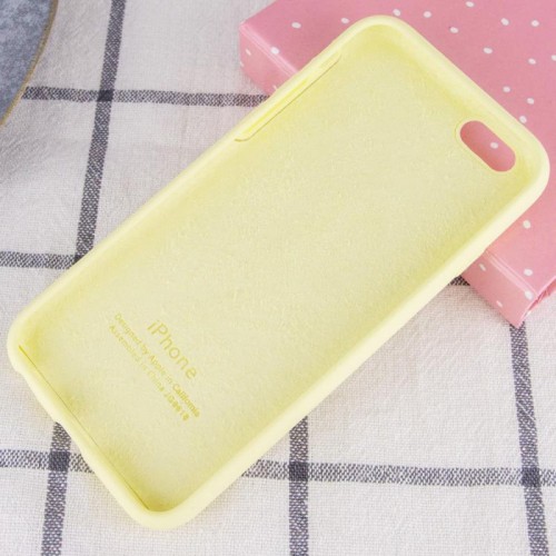 Чехол Silicone Case Full Protective (AA) для Apple iPhone 6/6s (4.7") Жёлтый / Mellow Yellow