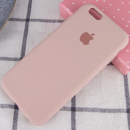 Чехол Silicone Case Full Protective (AA) для Apple iPhone 6/6s (4.7") Розовый / Pink Sand
