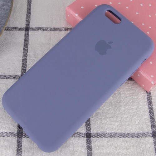 Чехол Silicone Case Full Protective (AA) для Apple iPhone 6/6s (4.7") Серый / Lavender Gray