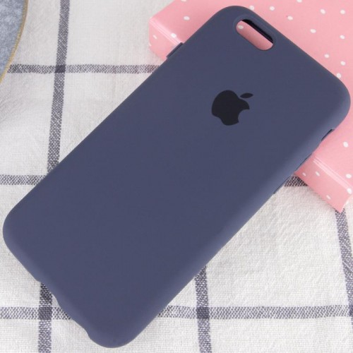 Чехол Silicone Case Full Protective (AA) для Apple iPhone 6/6s (4.7") Тёмно-синий / Midnight blue