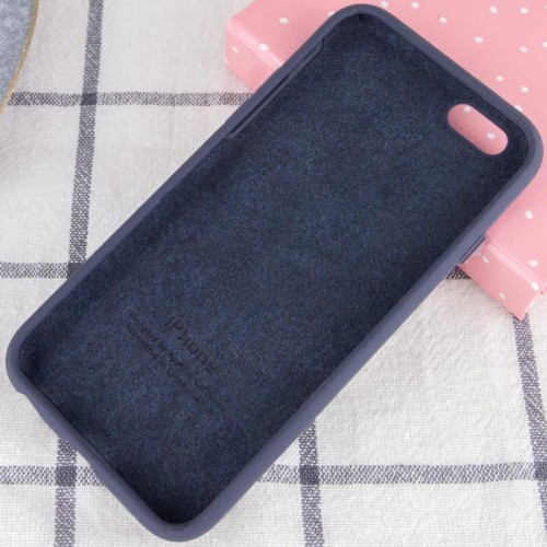 Чехол Silicone Case Full Protective (AA) для Apple iPhone 6/6s (4.7") Тёмно-синий / Midnight blue
