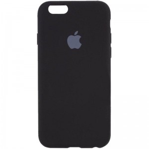 Чехол Silicone Case Full Protective (AA) для Apple iPhone 6/6s (4.7") Чёрный / Black
