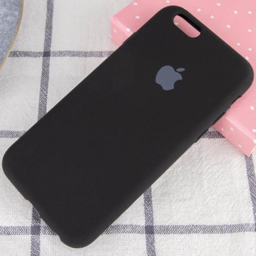 Чехол Silicone Case Full Protective (AA) для Apple iPhone 6/6s (4.7") Чёрный / Black