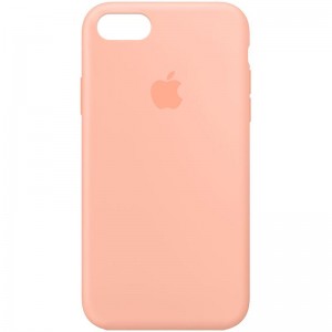 Чехол Silicone Case Full Protective (AA) для Apple iPhone 6/6s (4.7") Оранжевый / Grapefruit