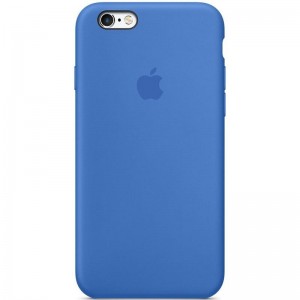 Чехол Silicone Case Full Protective (AA) для Apple iPhone 6/6s (4.7") Синий / Capri Blue