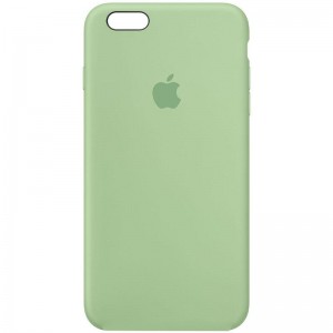 Чехол Silicone Case Full Protective (AA) для Apple iPhone 6/6s (4.7") Зелёный / Pistachio