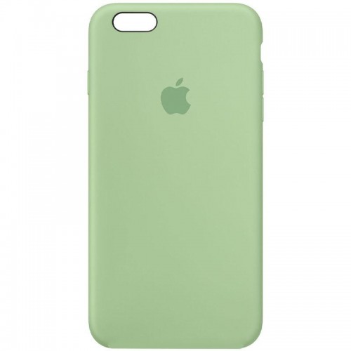 Чехол Silicone Case Full Protective (AA) для Apple iPhone 6/6s (4.7") Зелёный / Pistachio