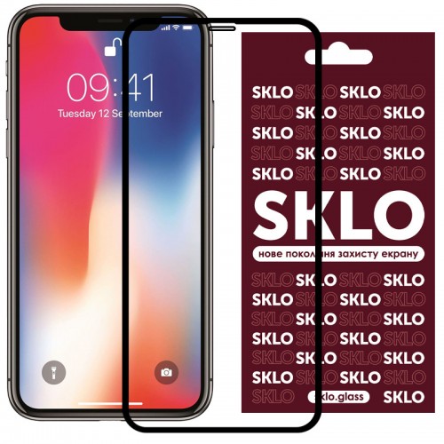 Захисне скло SKLO 3D для Apple iPhone 11 Pro Max / XS Max (6.5") Чорний