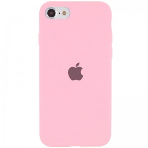 Чохол Silicone Case Full Protective (AA) для Apple iPhone SE (2020) / 7 / 8 (4.7") Рожевий / Light pink