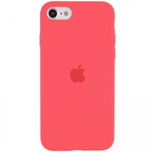 Чохол Silicone Case Full Protective (AA) для Apple iPhone SE (2020) / 7 / 8 (4.7") Кавуновий / Watermelon red