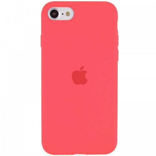 Чохол Silicone Case Full Protective (AA) для Apple iPhone SE (2020) / 7 / 8 (4.7") Кавуновий / Watermelon red
