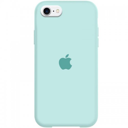 Чехол Silicone Case Full Protective (AA) для Apple iPhone SE (2020) / 7 / 8 (4.7") Бирюзовый / Turquoise