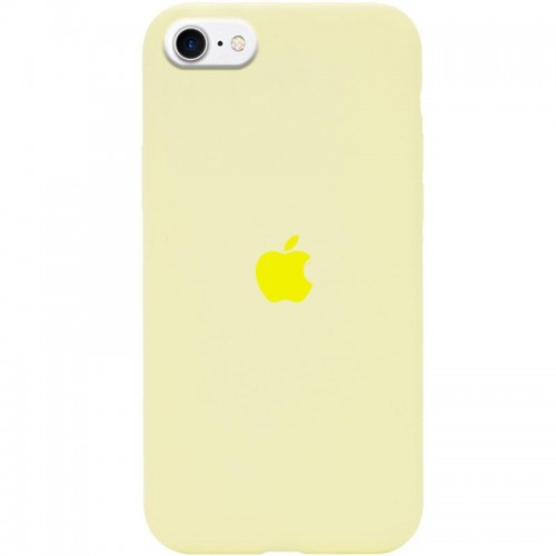 Чохол Silicone Case Full Protective (AA) для Apple iPhone SE (2020) / 7 / 8 (4.7") Жовтий / Mellow Yellow