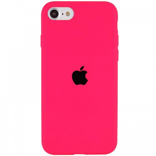 Чохол Silicone Case Full Protective (AA) для Apple iPhone SE (2020) / 7 / 8 (4.7") Рожевий / Barbie pink