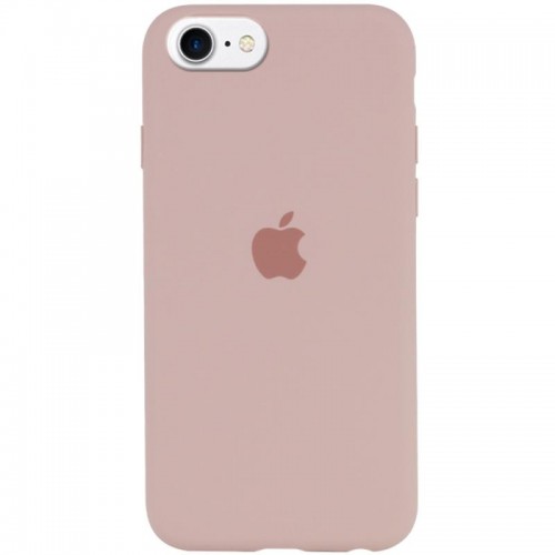 Чохол Silicone Case Full Protective (AA) для Apple iPhone SE (2020) / 7 / 8 (4.7") Рожевий / Pink Sand