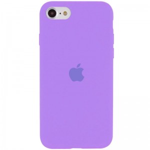 Чехол Silicone Case Full Protective (AA) для Apple iPhone SE (2020) / 7 / 8 (4.7") Сиреневый / Dasheen