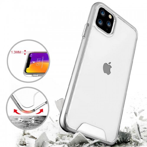 Чохол TPU Space Case transparent для Apple iPhone 11 Pro Max (6.5") Прозорий