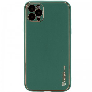 Шкіряний чохол Xshield для Apple iPhone 11 Pro (5.8") Зелений / Army green