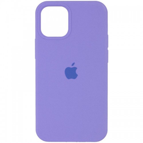 Чехол Silicone Case Full Protective (AA) для Apple iPhone 12 Pro / 12 (6.1") Лиловый / Dasheen