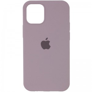 Чехол Silicone Case Full Protective (AA) для Apple iPhone 12 Pro / 12 (6.1") Серый / Lavender