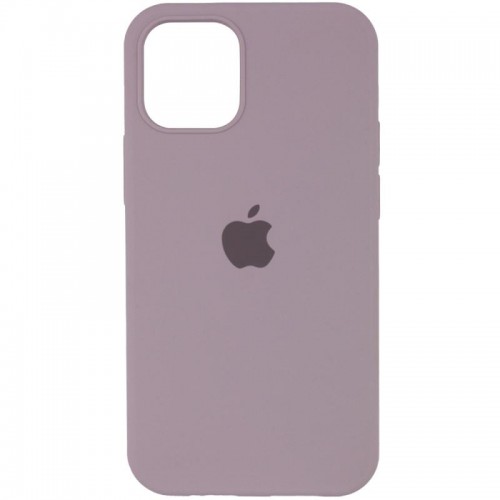 Чехол Silicone Case Full Protective (AA) для Apple iPhone 12 Pro / 12 (6.1") Серый / Lavender